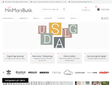 Tablet Screenshot of minmorsbutik.dk